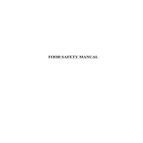 FOOD SAFTEY MANUAL.pdf SAFETY PROCEDURES