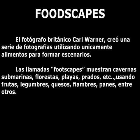 FoodScape - Paisajes con Alimentos | PPS