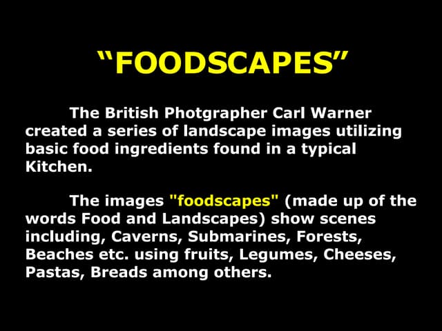 Foodscapes