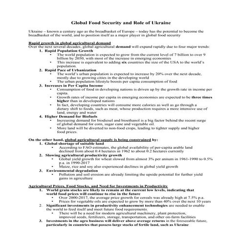 Food security and_role_of_ukraine