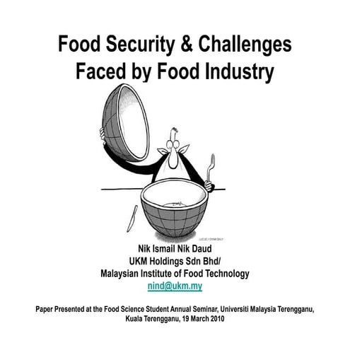 Food Security & Challenges 2010