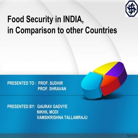 Food security in india