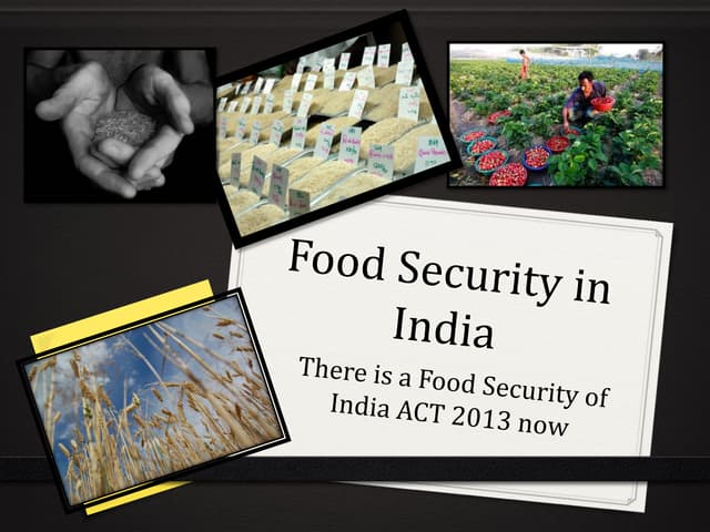 Food security in india | PPTX