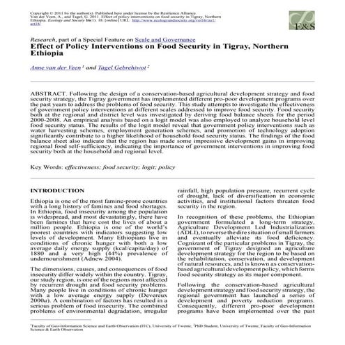 Food security in tigray3