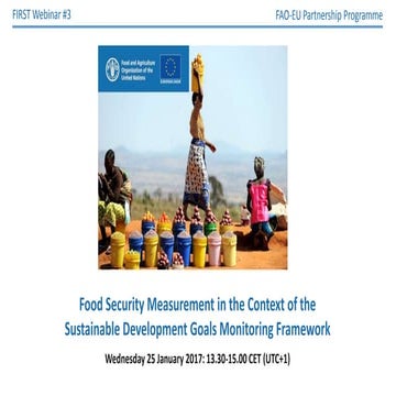 Food Security Measurement in the Context of the Sustainable Development Goals...