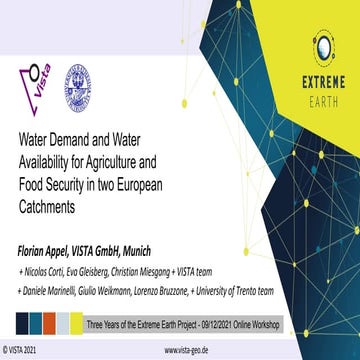 Food Security Use Case - ExtremeEarth Open Workshop