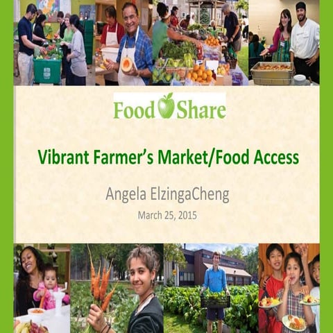 FoodShare's Good Food Box, Mobile and Good Food Markets