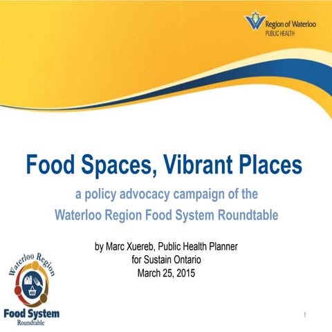 Food Spaces, Vibrant Places