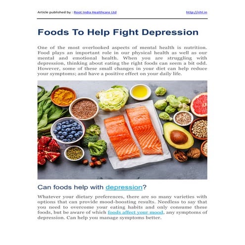 Foods to help fight depression