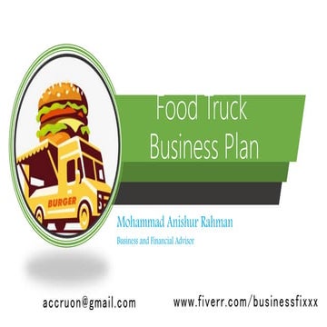 Food truck business plan