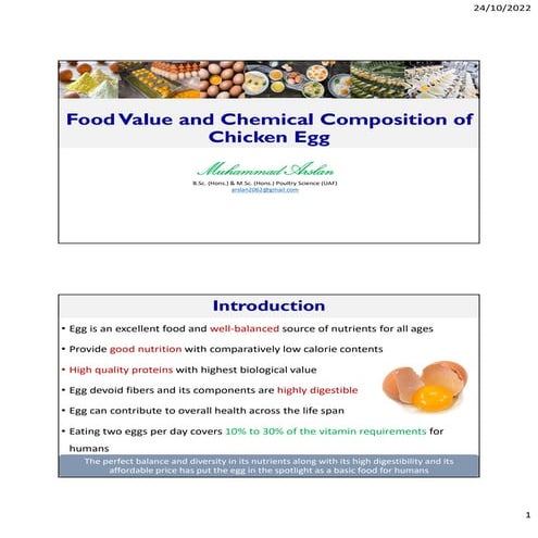 Food value and chemical composition of Egg.pdf