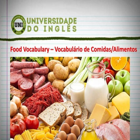  Food vocabulary - aprenda tudo sobre alimentos em inglês