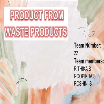 FOOD WASTE for different uses can be applied for betterment