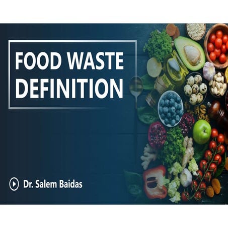 Food Waste Definition   