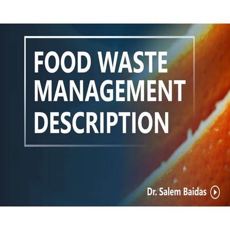 Food Waste Description | PDF