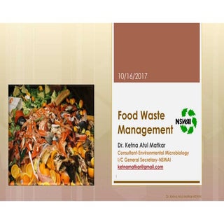 Food waste management