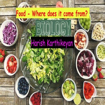 Food where does it come from