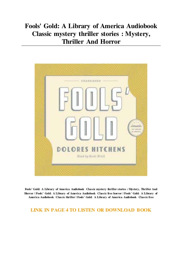 Fools' Gold A Library of America Audiobook Classic mystery thriller