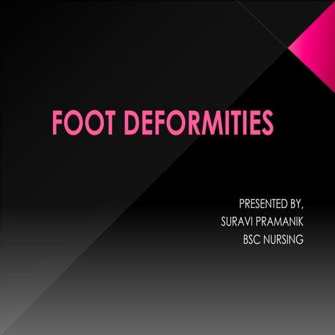 Foot Deformities