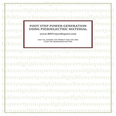Foot step-power-generation-using-piezoelectric-material