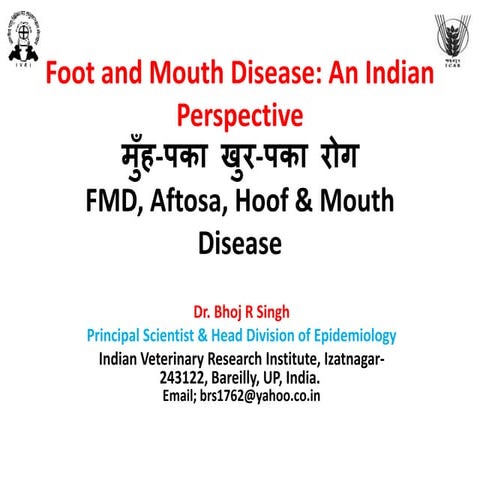 Foot and mouth disease:  An Indian perspective