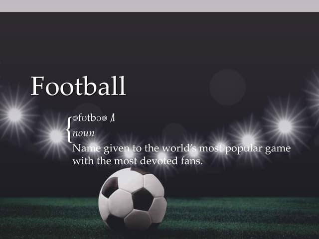 Football(Soccer)