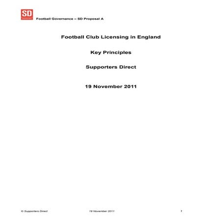Football Club Licensing in England | PDF
