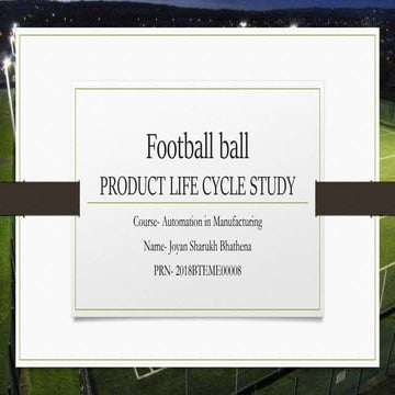 Football ball manufacturing