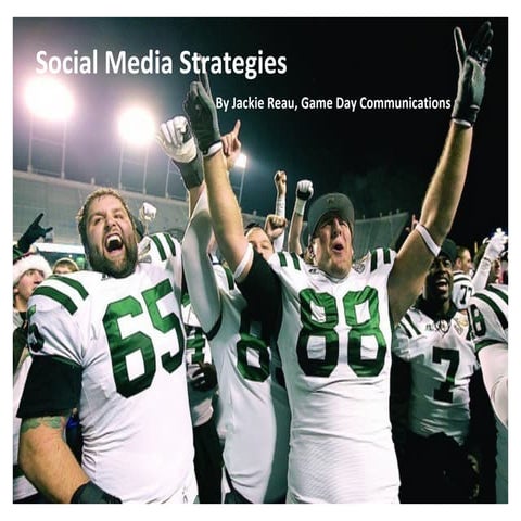 Social Media Strategies for College Bowl Games