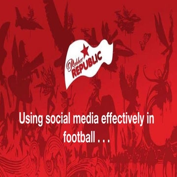 Optimising social media in football