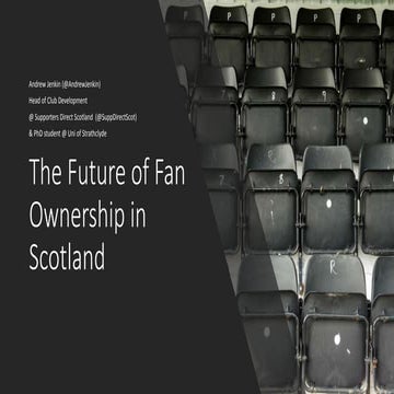Fan Ownership in Scotland - The Football Collective Conference