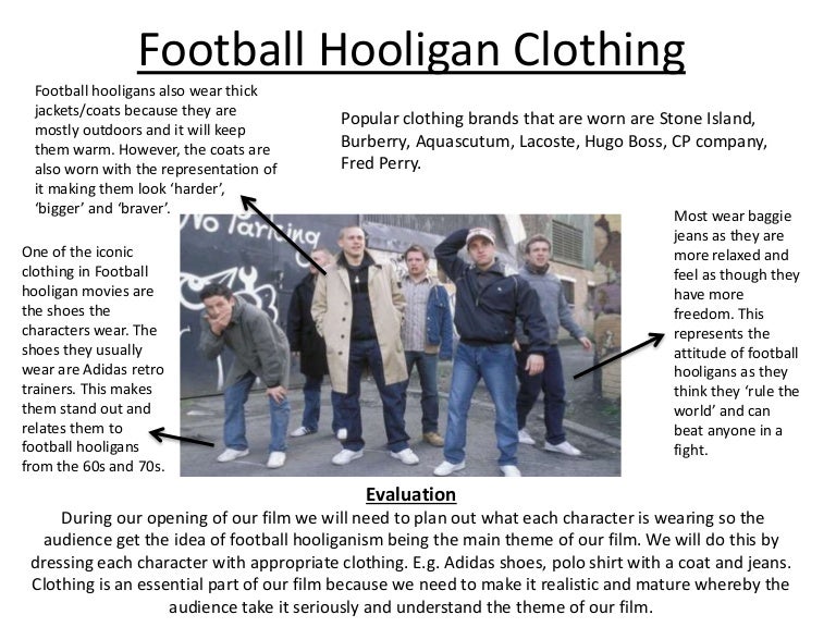 Football hooligan clothing