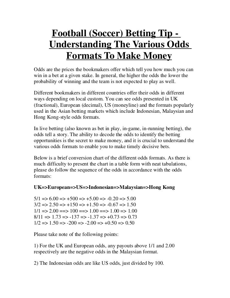 Tip Conversion Chart