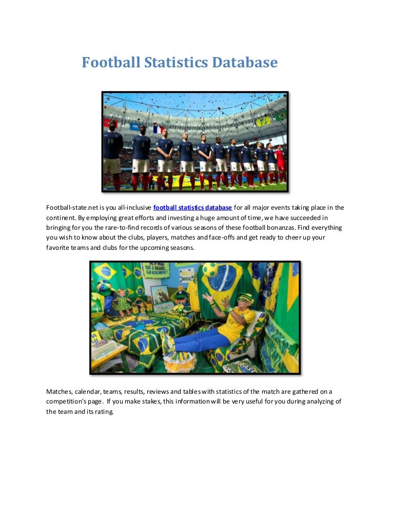 Football Statistics Database