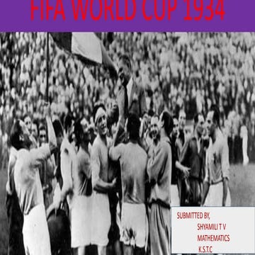 Football world cup 1934