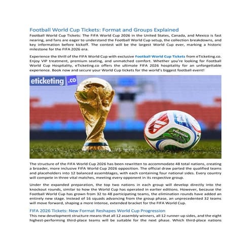 Football World Cup Tickets ormat and Groups Explained.pdf
