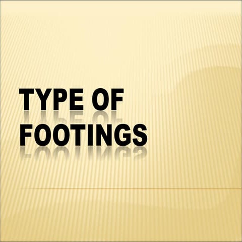 FOOTING (STRUCTURE)