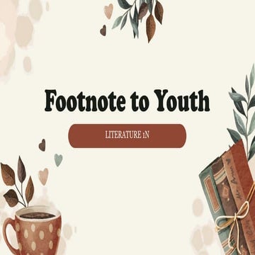 Footnote to Youth written by Jose Garcia Villa