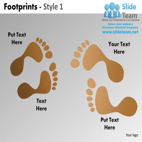 Footprints style 1 powerpoint presentation slides db ppt templates