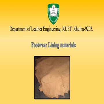 Footwear lining materials