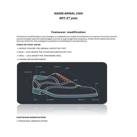 Footwear modification