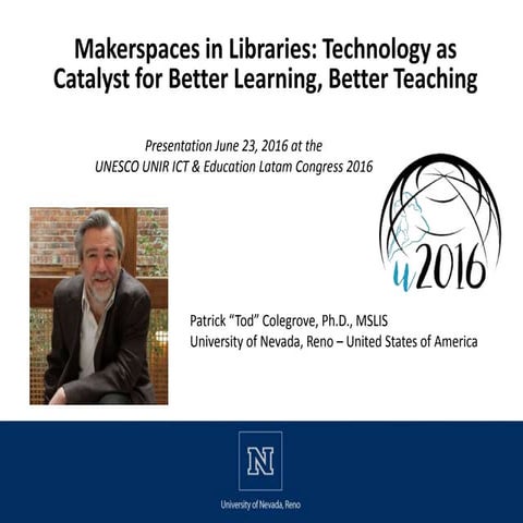 Makerspaces in Libraries: Technology as catalyst for better learning, better ...