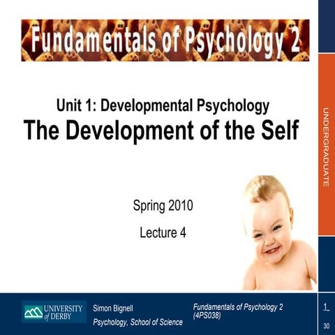 The Development of the Self - Fundamentals of Psychology 2 - Lecture 4