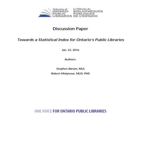 Fopl index discussion paper