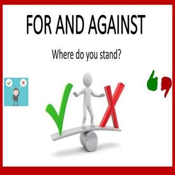 Ks2-Writing a balanced argument | PPTX