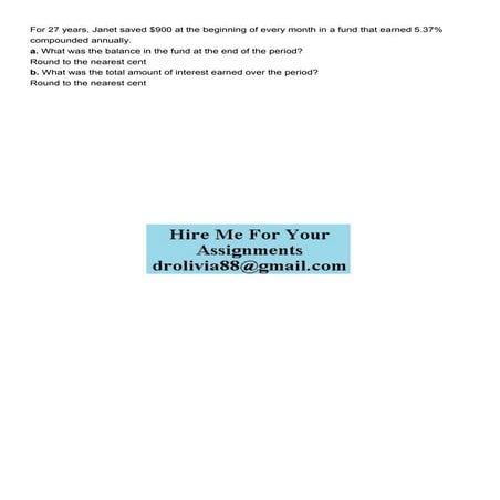 For 27 years Janet saved 900 at the beginning of every mon.pdf