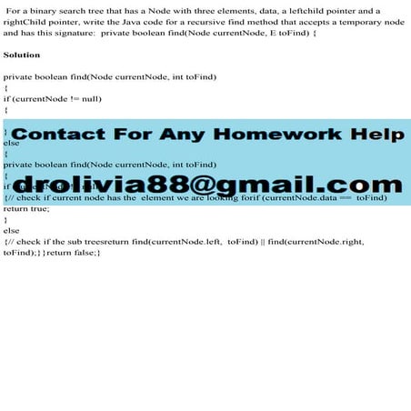 For a binary search tree that has a Node with three elements, data, a.pdf