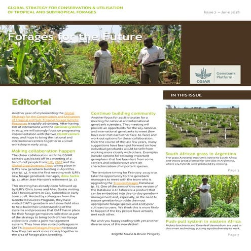 Forages for the Future Newsletter No 7
