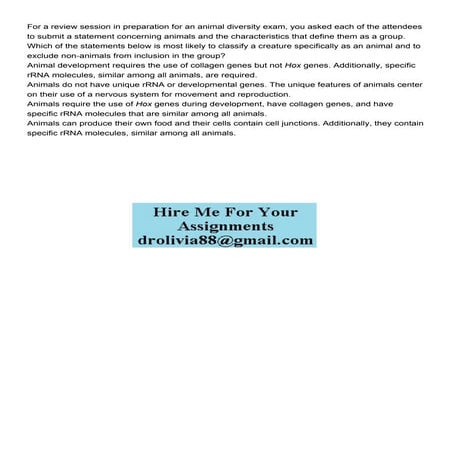 For a review session in preparation for an animal diversity .pdf