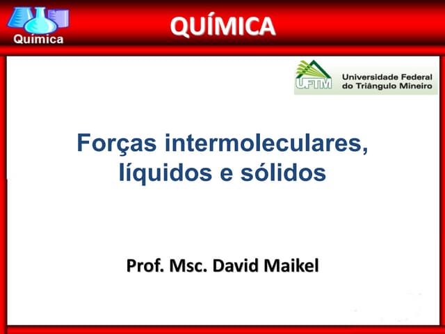 Forças intermoleculares